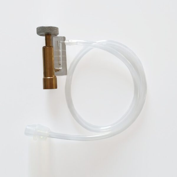 Kugelflowmeter mit Schlauch und Anschluß
